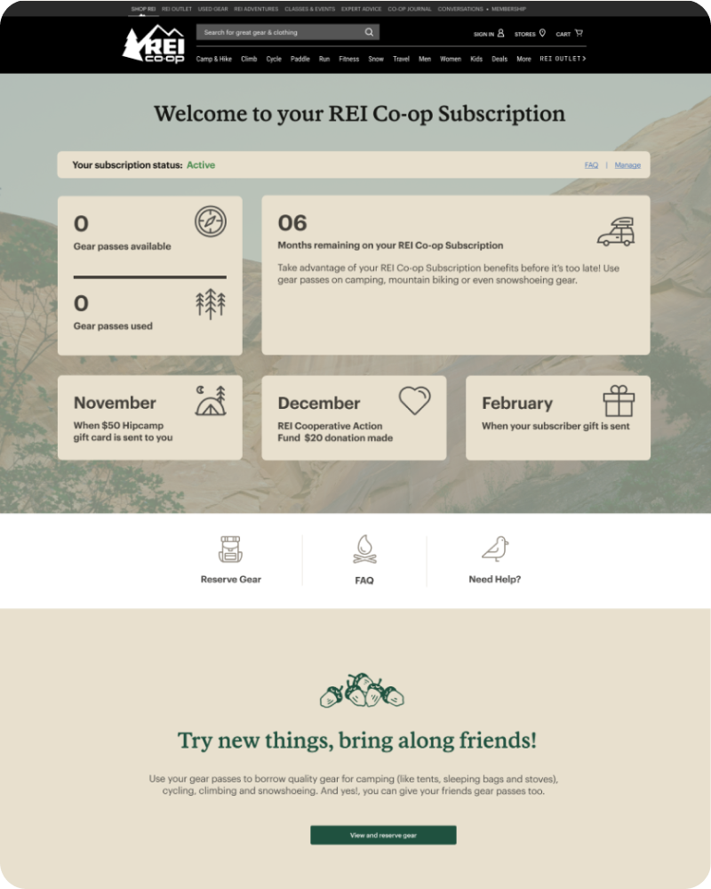 REI Subscription Test